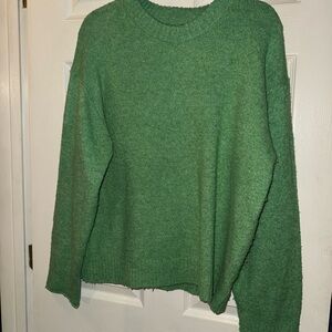 American Eagle Outfitters Green Crew Neck Sweater